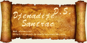 Đenadije Santrač vizit kartica